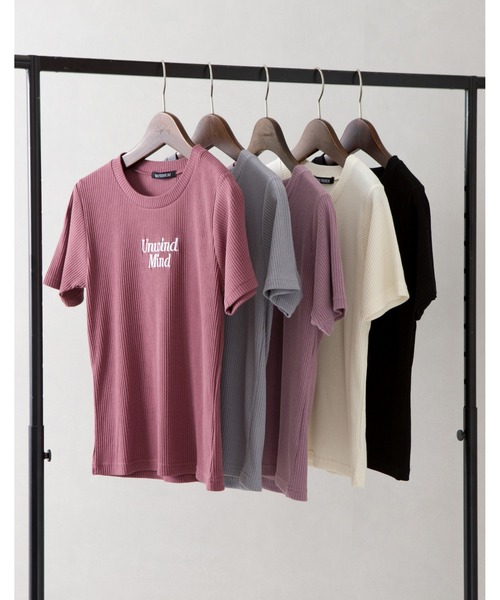 SpRay(スプレイ)の「テレコロゴ刺繍Tシャツ(Tシャツ/カットソー・レディース・ブラック/オフホワイト/ラベンダー/ブルー系その他/ピンク系その他・FREE)」の22枚目の写真
