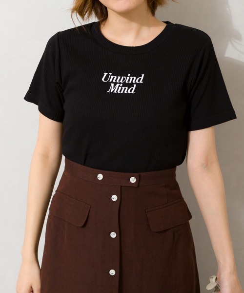 SpRay(スプレイ)の「テレコロゴ刺繍Tシャツ(Tシャツ/カットソー・レディース・ブラック/オフホワイト/ラベンダー/ブルー系その他/ピンク系その他・FREE)」の20枚目の写真