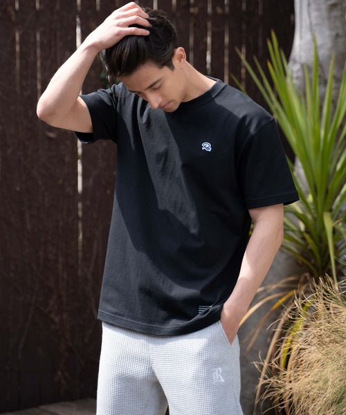 #Re:room（リルーム）の「ワンポイントベーシックTシャツ”Re:”（Tシャツ/カットソー・メンズ・ホワイト/ブラック・M-L/L-XL/S-M/XS-S）」の3枚目の写真