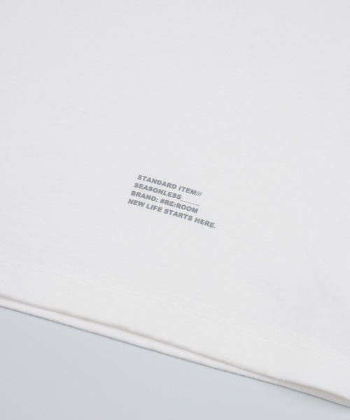#Re:room（リルーム）の「ワンポイントベーシックTシャツ”Re:”（Tシャツ/カットソー・メンズ・ホワイト/ブラック・M-L/L-XL/S-M/XS-S）」の8枚目の写真