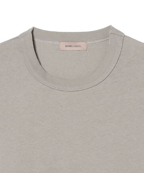 BEAMS LIGHTS(ビームスライツ)の「BEAMS LIGHTS / ストライプ パネル切替 Tシャツ(Tシャツ/カットソー・メンズ・グレー/ホワイト・MEDIUM/SMALL/LARGE)」の7枚目の写真