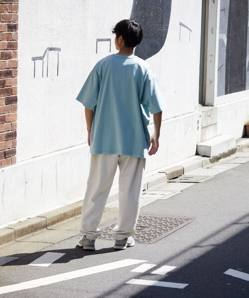 FREAK'S STORE(フリークスストア)の「FREAK'S STORE/フリークスストア ヘビーウェイト ヘンリーネック Tシャツ/ヘビーオンス/ビックシルエット(Tシャツ/カットソー・メンズ・ホワイト/アッシュグレー/グリーン/ミント/スミクロ/グレイッシュベージュ・SMALL/MEDIUM/LARGE)」の10枚目の写真