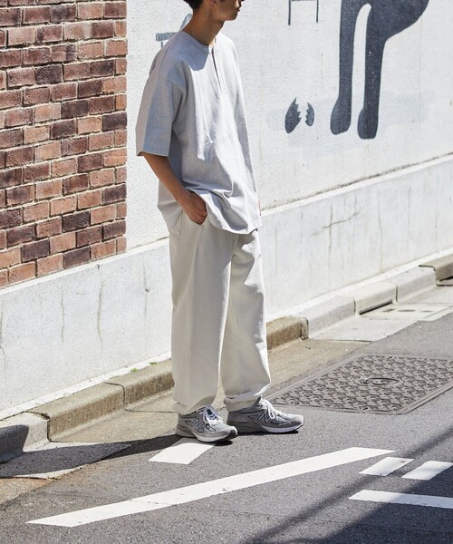 FREAK'S STORE(フリークスストア)の「FREAK'S STORE/フリークスストア ヘビーウェイト ヘンリーネック Tシャツ/ヘビーオンス/ビックシルエット(Tシャツ/カットソー・メンズ・ホワイト/アッシュグレー/グリーン/ミント/スミクロ/グレイッシュベージュ・SMALL/MEDIUM/LARGE)」の15枚目の写真