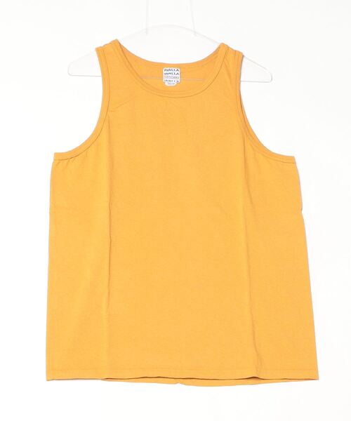 WALLA WALLA SPORT(ワラワラスポーツ)の「SOLID TANK TOP / ソリッド タンクトップ(タンクトップ・メンズ・ネイビー/アイボリー/グリーン/ブラック/オレンジ/ホワイト/チャコール/ダークグリーン系2/ロイヤルブルー/モカ/ブラック系その他/パープル系その他/レッド系その他/ピンクベージュ/グレイッシュブルー/ピンク系その他/グレー系その他/インディゴブルー/ブルーグリーン/ピンク系その他3/マスタード/アッシュグレー/ダークブラウン/レッド系その他2/ライトグリーン/レモンイエロー/グリーン系その他・SMALL/LARGE/X-LARGE/MEDIUM/XX-LARGE)」の21枚目の写真