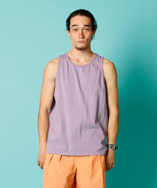 WALLA WALLA SPORT(ワラワラスポーツ)の「SOLID TANK TOP / ソリッド タンクトップ(タンクトップ・メンズ・ネイビー/アイボリー/グリーン/ブラック/オレンジ/ホワイト/チャコール/ダークグリーン系2/ロイヤルブルー/モカ/ブラック系その他/パープル系その他/レッド系その他/ピンクベージュ/グレイッシュブルー/ピンク系その他/グレー系その他/インディゴブルー/ブルーグリーン/ピンク系その他3/マスタード/アッシュグレー/ダークブラウン/レッド系その他2/ライトグリーン/レモンイエロー/グリーン系その他・SMALL/LARGE/X-LARGE/MEDIUM/XX-LARGE)」の20枚目の写真