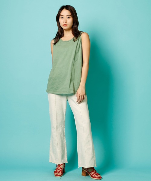 【新品】リブソリッドショートタンクトップ （ディープグリーン） L LAVA LAVA【SUKALA】リブソリッドショートタンクトップ M｜Yahoo