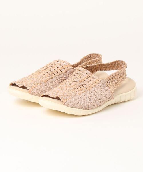 Rock Spring(ロックスプリング)の「ROCK SPRING 'GIGI' ウーブンサンダル (RS-259)(サンダル・レディース・ベージュ/マルチ/ブラック×ホワイト・35/37/38/36/39)」の1枚目の写真