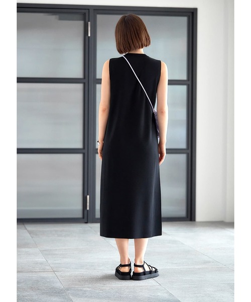 【美品】PREMISE DRESS サマーニットノースリーブワンピース ENC ワンピース sleeveless summer knit one piece / ノースリ