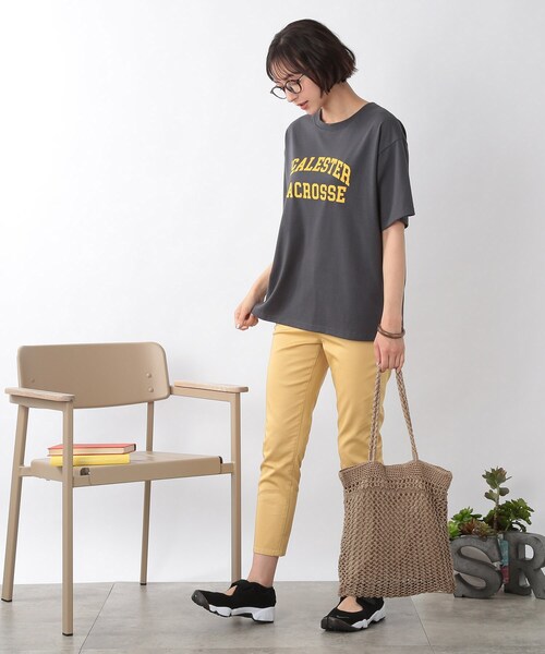 SHOO・LA・RUE（シューラルー）の「◆【S-L】カレッジロゴプリントTシャツ（Tシャツ/カットソー・レディース・チャコールグレー/ホワイト系・02/03/01）」の14枚目の写真