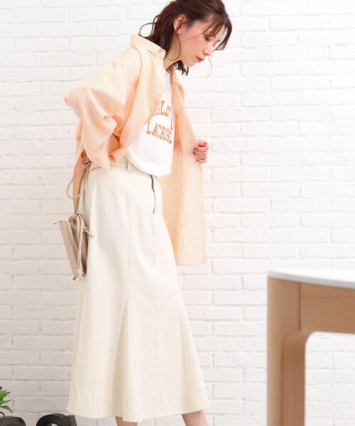 SHOO・LA・RUE（シューラルー）の「◆【S-L】カレッジロゴプリントTシャツ（Tシャツ/カットソー・レディース・チャコールグレー/ホワイト系・02/03/01）」の20枚目の写真