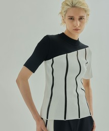 UNITED TOKYO | オブリックリブニットトップス(ニット/セーター)