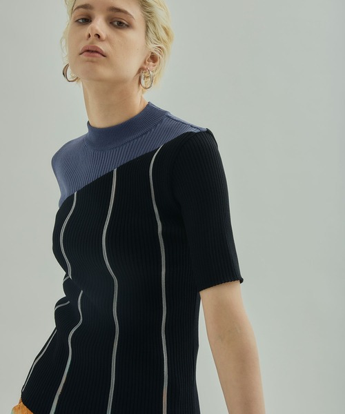 UNITED TOKYO（ユナイテッドトウキョウ）の「オブリックリブニット  