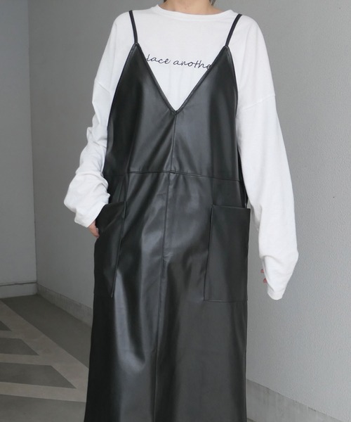 CORNERS(コーナーズ)の「キャミソールワンピース(ワンピース・レディース・ブラウン・M)」の3枚目の写真