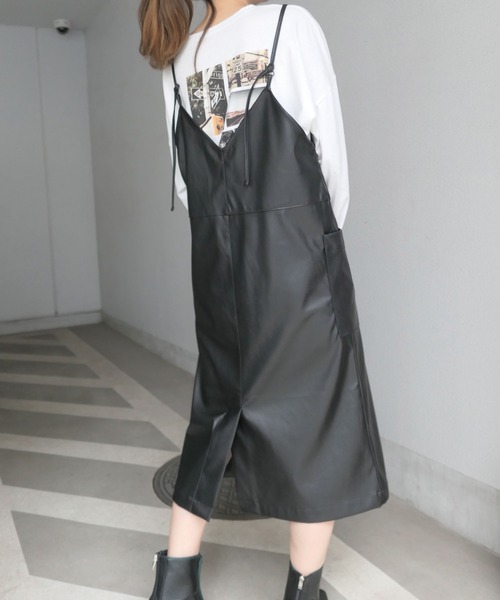 CORNERS(コーナーズ)の「キャミソールワンピース(ワンピース・レディース・ブラウン・M)」の5枚目の写真