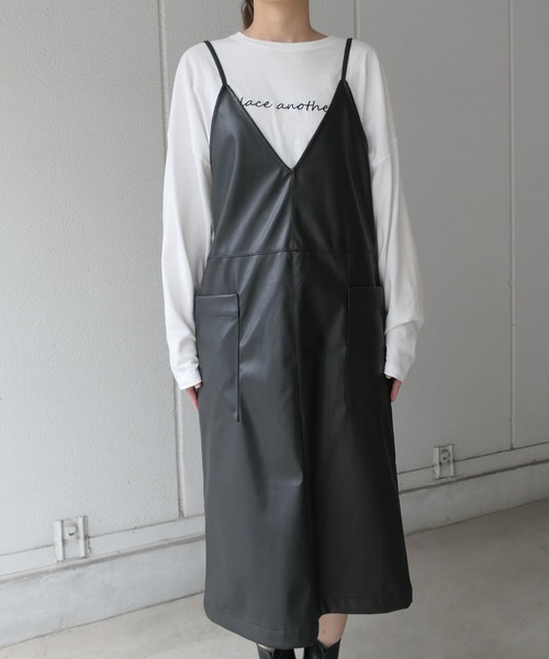 CORNERS(コーナーズ)の「キャミソールワンピース(ワンピース・レディース・ブラウン・M)」の6枚目の写真