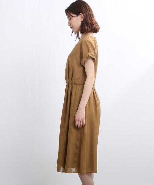 リフレクト　23SS 新品　【UVカット/洗える】ドライタッチワンピース　L リフレクト 【UVカット/洗える】ドライタッチワンピース