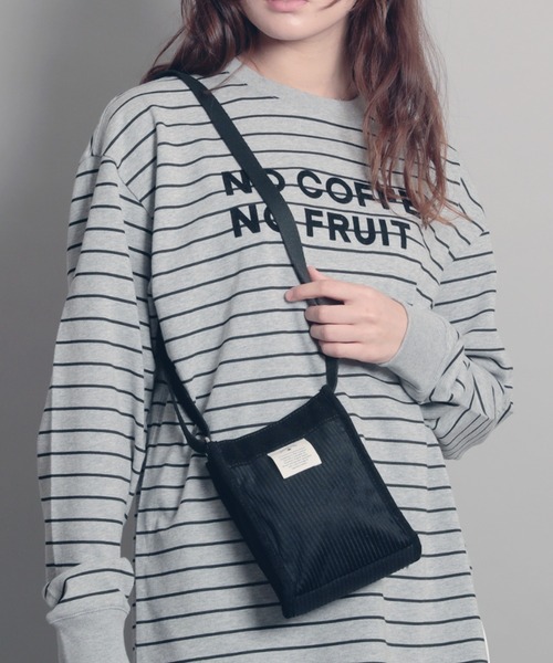 CONVERSE（コンバース）の「【CONVERSE/コンバース】CORDUROY MINI SHOULDER BAG　コーデュロイミニショルダーバッグ（ショルダーバッグ・レディース・オフホワイト/ブラック/ライトブラウン・FREE）」の16枚目の写真