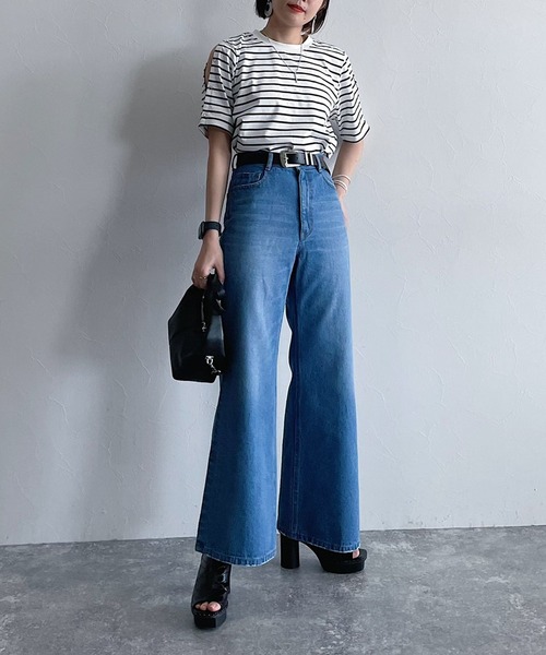 PAGEBOY（ページボーイ）の「ショルダースナッププルオーバー（Tシャツ/カットソー・レディース・ブラック/オフホワイト/ホワイト系その他・FREE）」の20枚目の写真