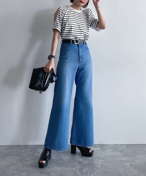 PAGEBOY（ページボーイ）の「ショルダースナッププルオーバー（Tシャツ/カットソー・レディース・ブラック/オフホワイト/ホワイト系その他・FREE）」の22枚目の写真