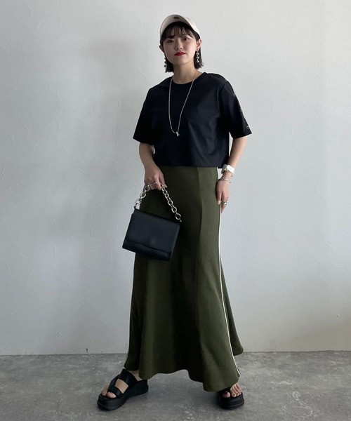 PAGEBOY（ページボーイ）の「ショルダースナッププルオーバー（Tシャツ/カットソー・レディース・ブラック/オフホワイト/ホワイト系その他・FREE）」の4枚目の写真