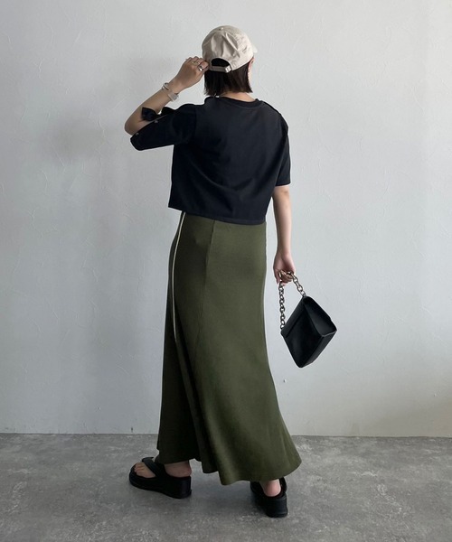 PAGEBOY（ページボーイ）の「ショルダースナッププルオーバー（Tシャツ/カットソー・レディース・ブラック/オフホワイト/ホワイト系その他・FREE）」の6枚目の写真