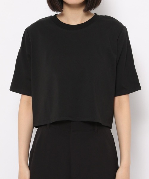 PAGEBOY（ページボーイ）の「ショルダースナッププルオーバー（Tシャツ/カットソー・レディース・ブラック/オフホワイト/ホワイト系その他・FREE）」の7枚目の写真