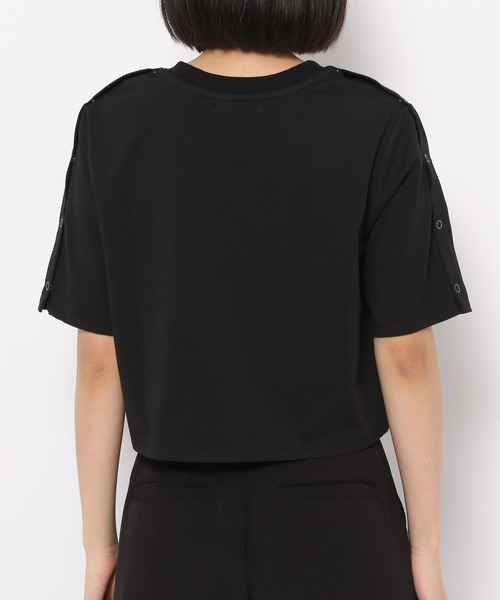 PAGEBOY（ページボーイ）の「ショルダースナッププルオーバー（Tシャツ/カットソー・レディース・ブラック/オフホワイト/ホワイト系その他・FREE）」の9枚目の写真