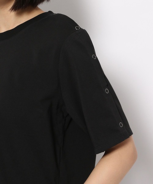 PAGEBOY（ページボーイ）の「ショルダースナッププルオーバー（Tシャツ/カットソー・レディース・ブラック/オフホワイト/ホワイト系その他・FREE）」の11枚目の写真