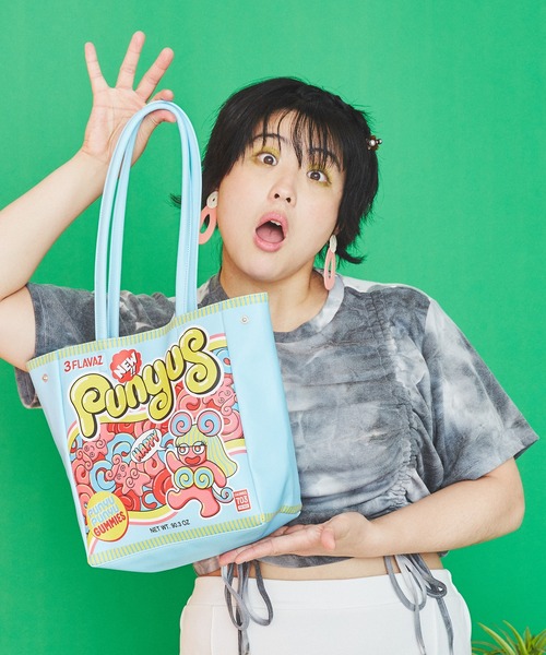 PUNYUS(プニュズ)の「ショッパートートバッグ(トートバッグ・レディース・ブルー・FREE)」の3枚目の写真