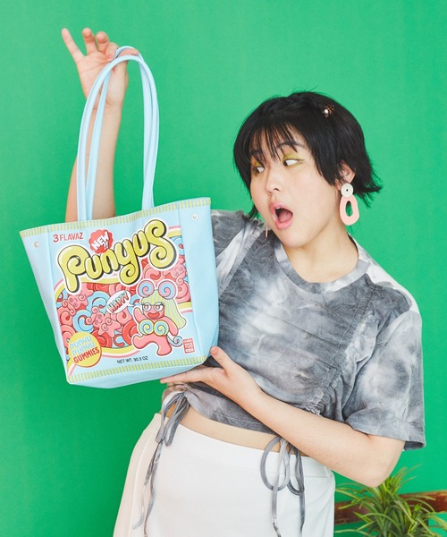 PUNYUS(プニュズ)の「ショッパートートバッグ(トートバッグ・レディース・ブルー・FREE)」の4枚目の写真