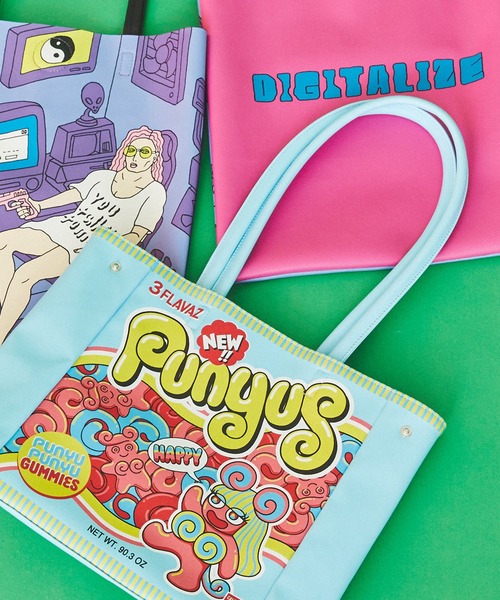 PUNYUS(プニュズ)の「ショッパートートバッグ(トートバッグ・レディース・ブルー・FREE)」の5枚目の写真