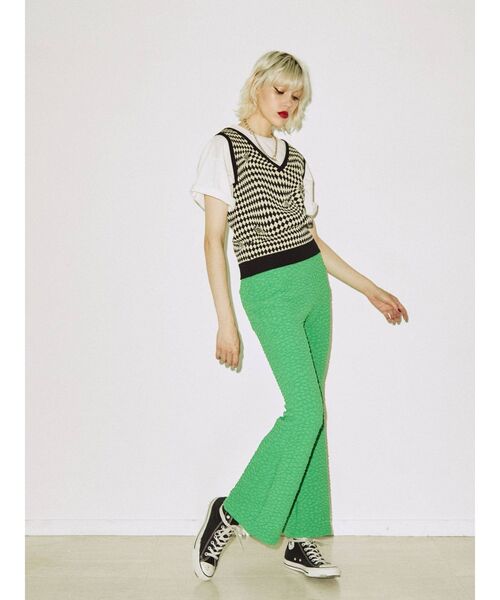 jouetie（ジュエティ）の「クレープフレアパンツ（その他パンツ・レディース・オフホワイト/ブラック/グリーン/ブルー・MEDIUM）」の20枚目の写真