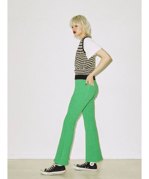 jouetie（ジュエティ）の「クレープフレアパンツ（その他パンツ・レディース・オフホワイト/ブラック/グリーン/ブルー・MEDIUM）」の18枚目の写真