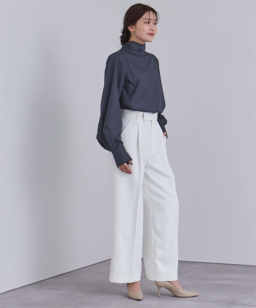 UR'S（ユアーズ）の「2wayボウタイブラウス（シャツ/ブラウス・レディース・ブルー/ピンク/ホワイト/ブラック/ブルー系その他/ブラウン系その他/ダークネイビー・M/S/L）」の19枚目の写真