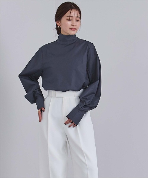 UR'S（ユアーズ）の「2wayボウタイブラウス（シャツ/ブラウス・レディース・ブルー/ピンク/ホワイト/ブラック/ブルー系その他/ブラウン系その他/ダークネイビー・M/S/L）」の18枚目の写真