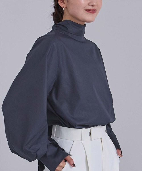 UR'S（ユアーズ）の「2wayボウタイブラウス（シャツ/ブラウス・レディース・ブルー/ピンク/ホワイト/ブラック/ブルー系その他/ブラウン系その他/ダークネイビー・M/S/L）」の15枚目の写真