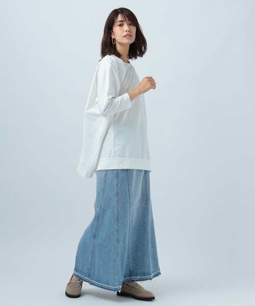 BAYFLOW（ベイフロー）の「デニムキリカエスカート（デニムスカート・レディース・ブラック/ブルー・SMALL/MEDIUM）」の18枚目の写真