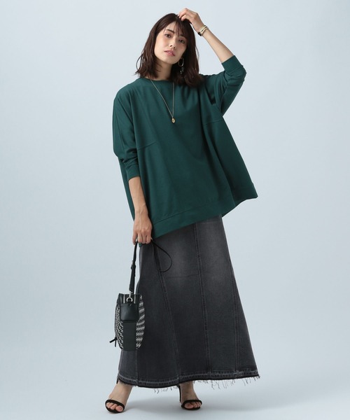 BAYFLOW（ベイフロー）の「デニムキリカエスカート（デニムスカート・レディース・ブラック/ブルー・SMALL/MEDIUM）」の10枚目の写真