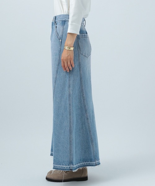 BAYFLOW（ベイフロー）の「デニムキリカエスカート（デニムスカート・レディース・ブラック/ブルー・SMALL/MEDIUM）」の19枚目の写真