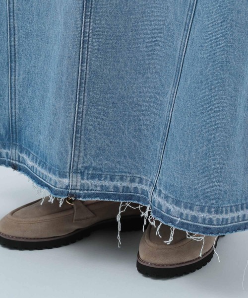 BAYFLOW（ベイフロー）の「デニムキリカエスカート（デニムスカート・レディース・ブラック/ブルー・SMALL/MEDIUM）」の11枚目の写真