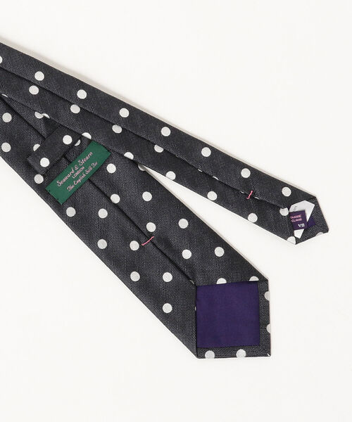 Seaward & Stearn × BEAMS F / 別注 ドット柄 ネクタイ 【公式通販】