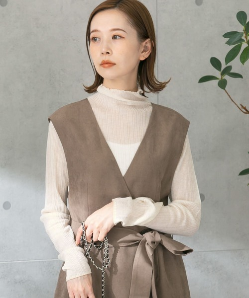 ランダムリブシアーニット