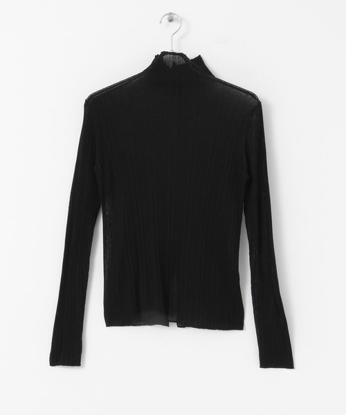 URBAN RESEARCH ROSSO（アーバンリサーチロッソ）の「ランダムリブシアーニット（ニット/セーター・レディース・ブラック/オフホワイト/ベージュ系その他・FREE）」の10枚目の写真