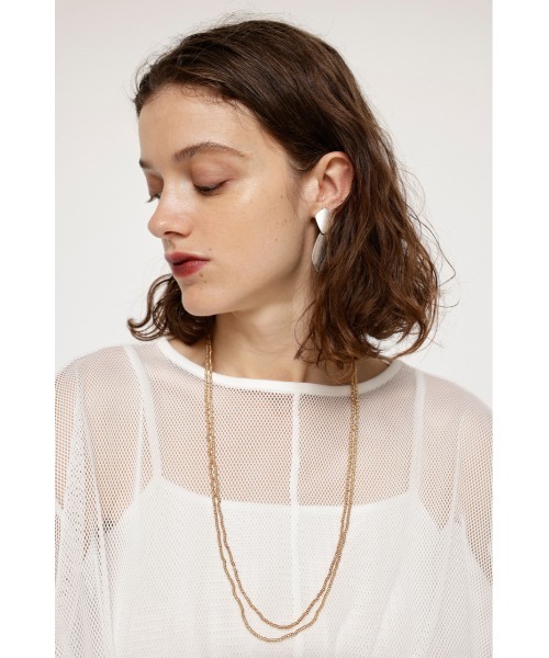 SLY(スライ)の「METAL BEADS NECKLACE メタル ビーズ ネックレス(ネックレス・レディース・シルバー/ゴールド・FREE)」の1枚目の写真