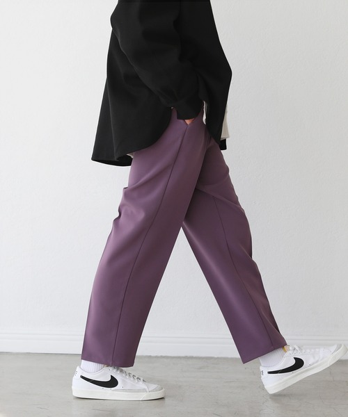 THE CASUAL（カジュアル）の「マルチカラーセンタープレスストレートカラーパンツ（スラックス・メンズ・ブラック/ブルー/グリーン/チャコール/グレー系/パープル/テラコッタ/イエロー・S/M/L/XL）」の7枚目の写真