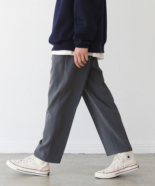 THE CASUAL（カジュアル）の「マルチカラーセンタープレスストレートカラーパンツ（スラックス・メンズ・ブラック/ブルー/グリーン/チャコール/グレー系/パープル/テラコッタ/イエロー・S/M/L/XL）」の3枚目の写真