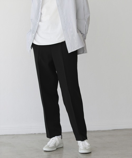 THE CASUAL（カジュアル）の「マルチカラーセンタープレスストレートカラーパンツ（スラックス・メンズ・ブラック/ブルー/グリーン/チャコール/グレー系/パープル/テラコッタ/イエロー・S/M/L/XL）」の9枚目の写真