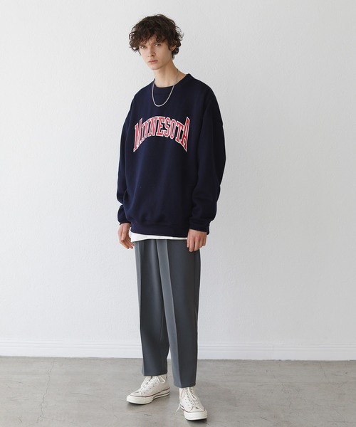 THE CASUAL（カジュアル）の「マルチカラーセンタープレスストレートカラーパンツ（スラックス・メンズ・ブラック/ブルー/グリーン/チャコール/グレー系/パープル/テラコッタ/イエロー・S/M/L/XL）」の14枚目の写真