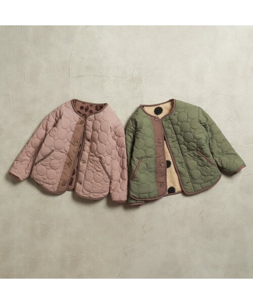 BREEZE（ブリーズ）の「リバーシブルボアブルゾン（ブルゾン・キッズ・ベージュ/アイボリー・120/130/90/140/80/110/100）」の3枚目の写真