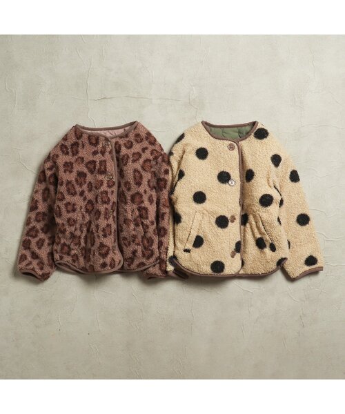 BREEZE（ブリーズ）の「リバーシブルボアブルゾン（ブルゾン・キッズ・ベージュ/アイボリー・120/130/90/140/80/110/100）」の5枚目の写真